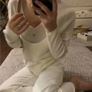 Korean Softgril Wool-Blend Knit Two-Piece Set